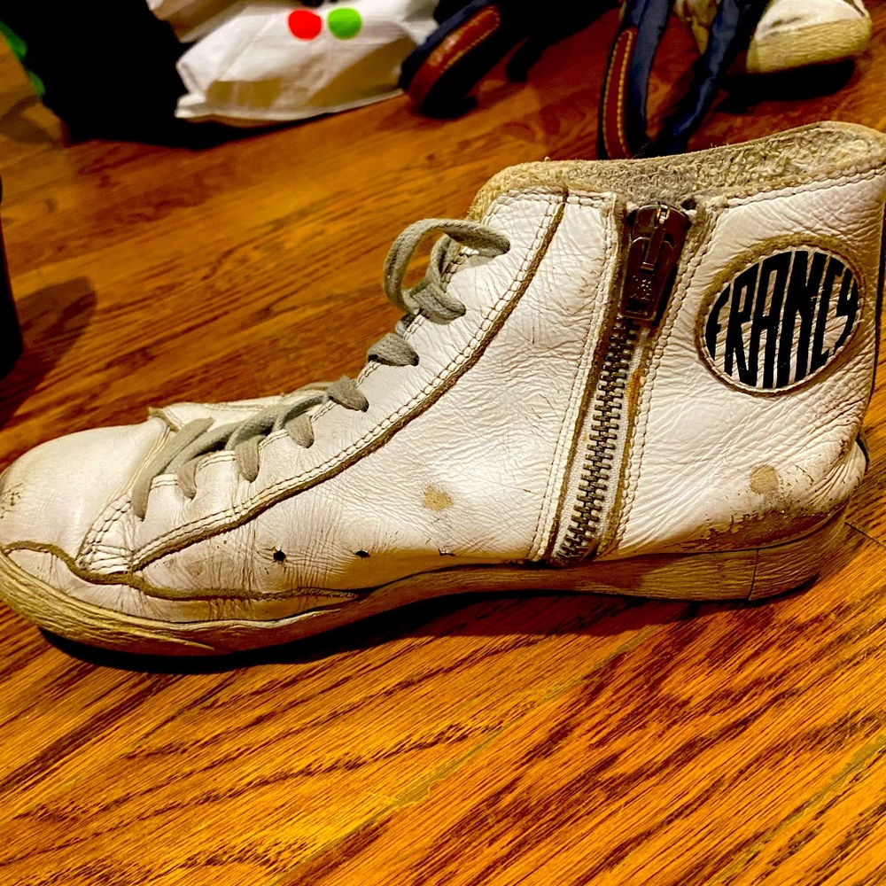 Golden Goose Sneakers size 8.  High Tops size 8. Please see photos for wear.